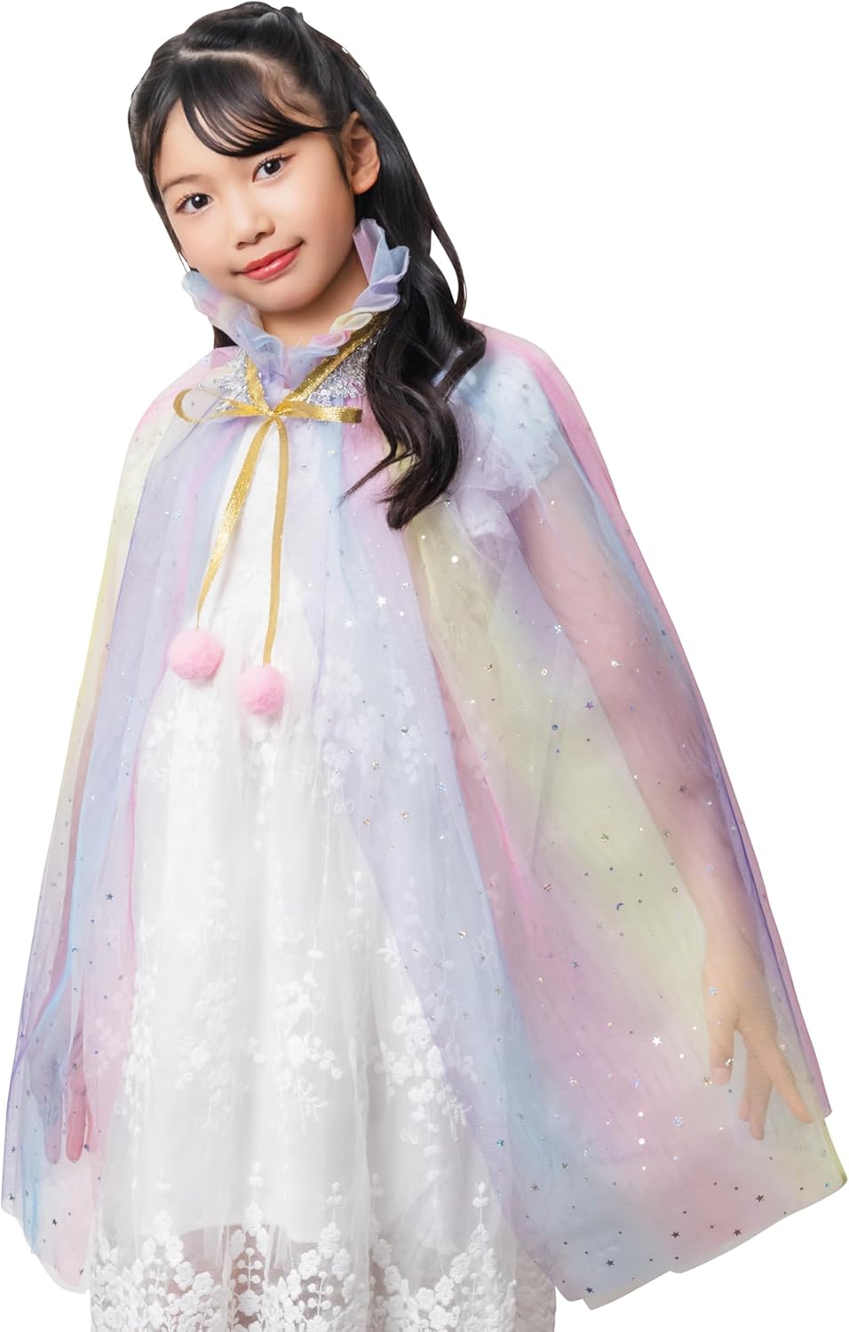 クリアストーン(Clearstone) コスプレ ハロウィン ファンタジースターマント キッズ ユニセックス レインボー