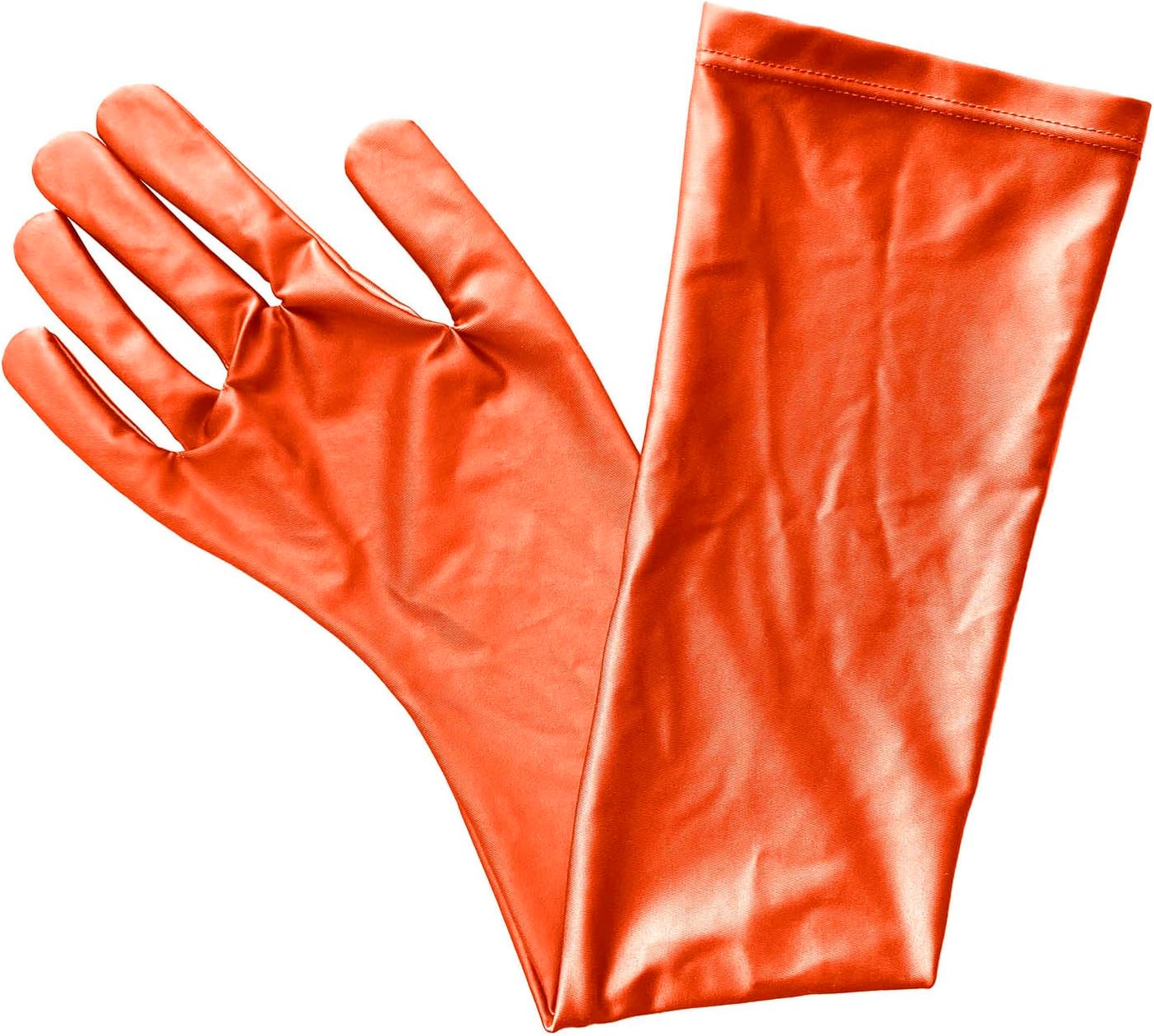 [AMORESY] アモレシー 公式 手袋 ロンググローブ 肘上丈 光沢 滑らか 伸縮性あり 無地 5本指 22色…