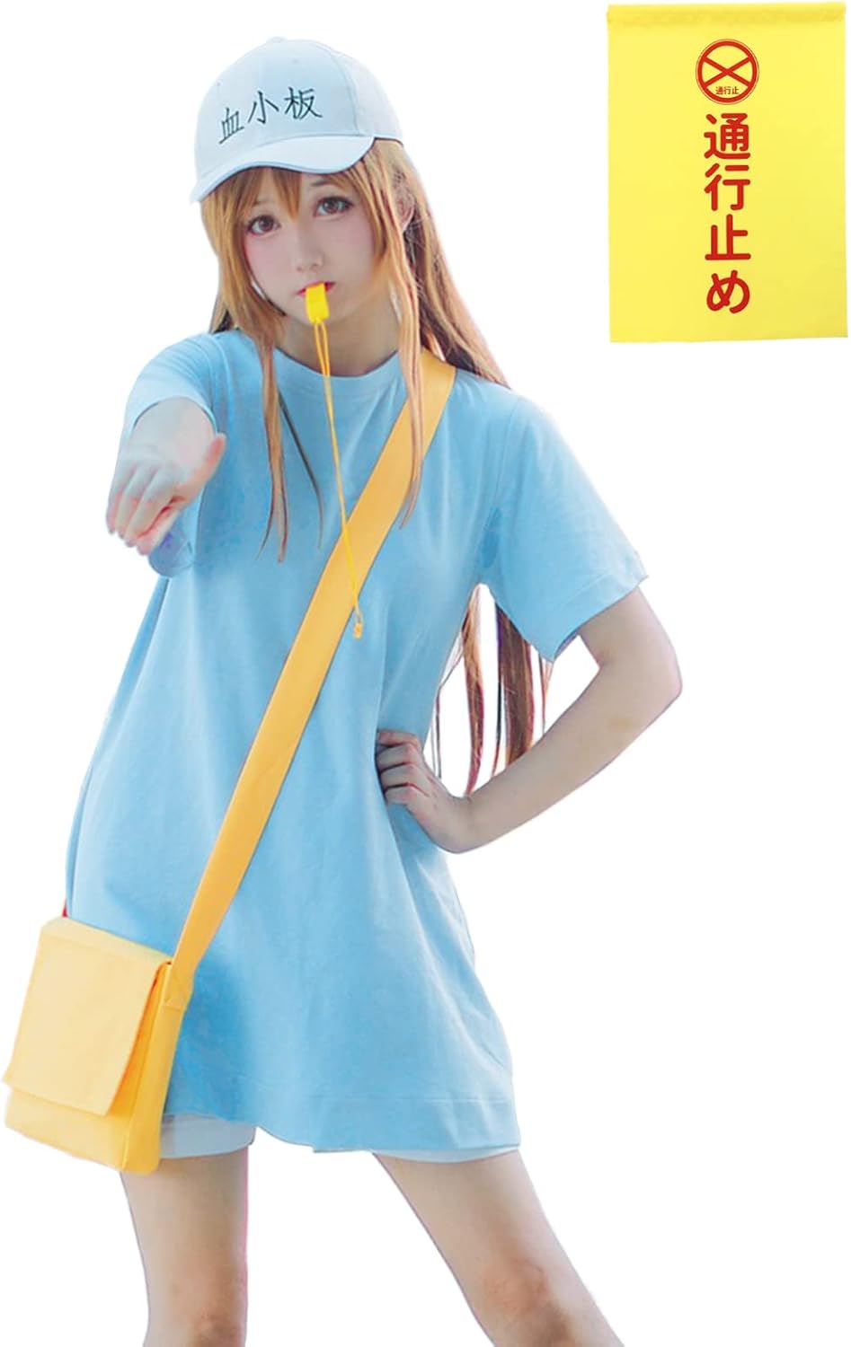 [milky time] ウィッグ付き はたらく細胞 血小板 コスプレ ハロウィン セット 働く細胞